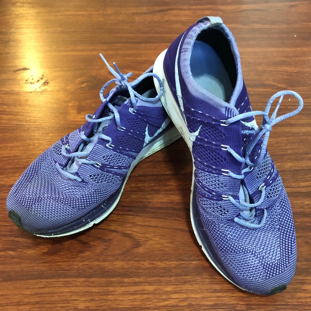 Nike Flyknit Trainers Purple Women's 10